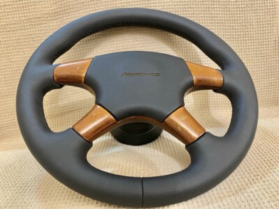 AMG Mercedes-Benz Sterring Wheel W123 W126 W201 W124 New Black