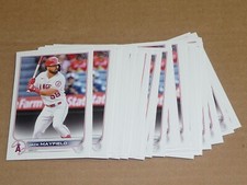 2022 Topps BASE LOT OF 38 CARDS JACK MAYFIELD ANGELS #61
