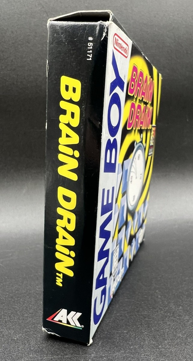 Brain Drain Nintendo Game Boy CIB Complete W/ Posted 100 Brain Drain Nintendo Game Boy CIB Complete W/ Posted 100