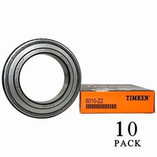 10PACK TIMKEN 6010-ZZ 6010ZZ 50X80X16MM Double Metal Seal Ball Bearings 6010ZZ