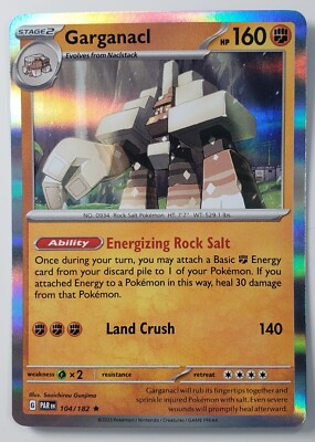 HOLO Garganacl 104/182 NM / M - Paradox Rift Pokemon Card - $2