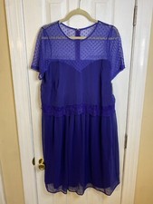 ASOS curve Women’s  Purple Short Sleeve dress 16