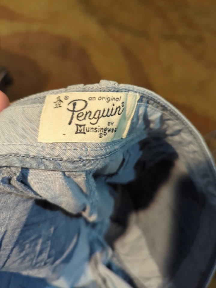 Original Penguin Blue Maple Leaf Golf Shorts Men Size W32 - Image 3 of 4