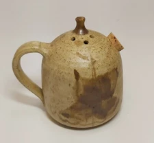 Conestoga River Pottery Handcrafted Ceramic Cheese Sugar Salt Shaker Signed 