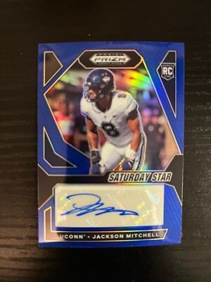 Prizm Draft picks rookie card Jackson Mitchell BLUE auto /149 SP saturday star