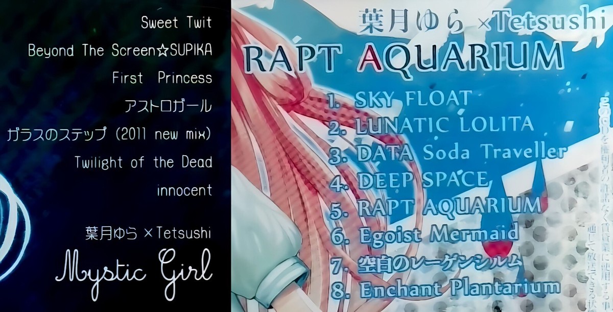 Very Rare】 Yura Hatsuki x Tetsushi Album 2 SET [CD][OBI] 葉月ゆら