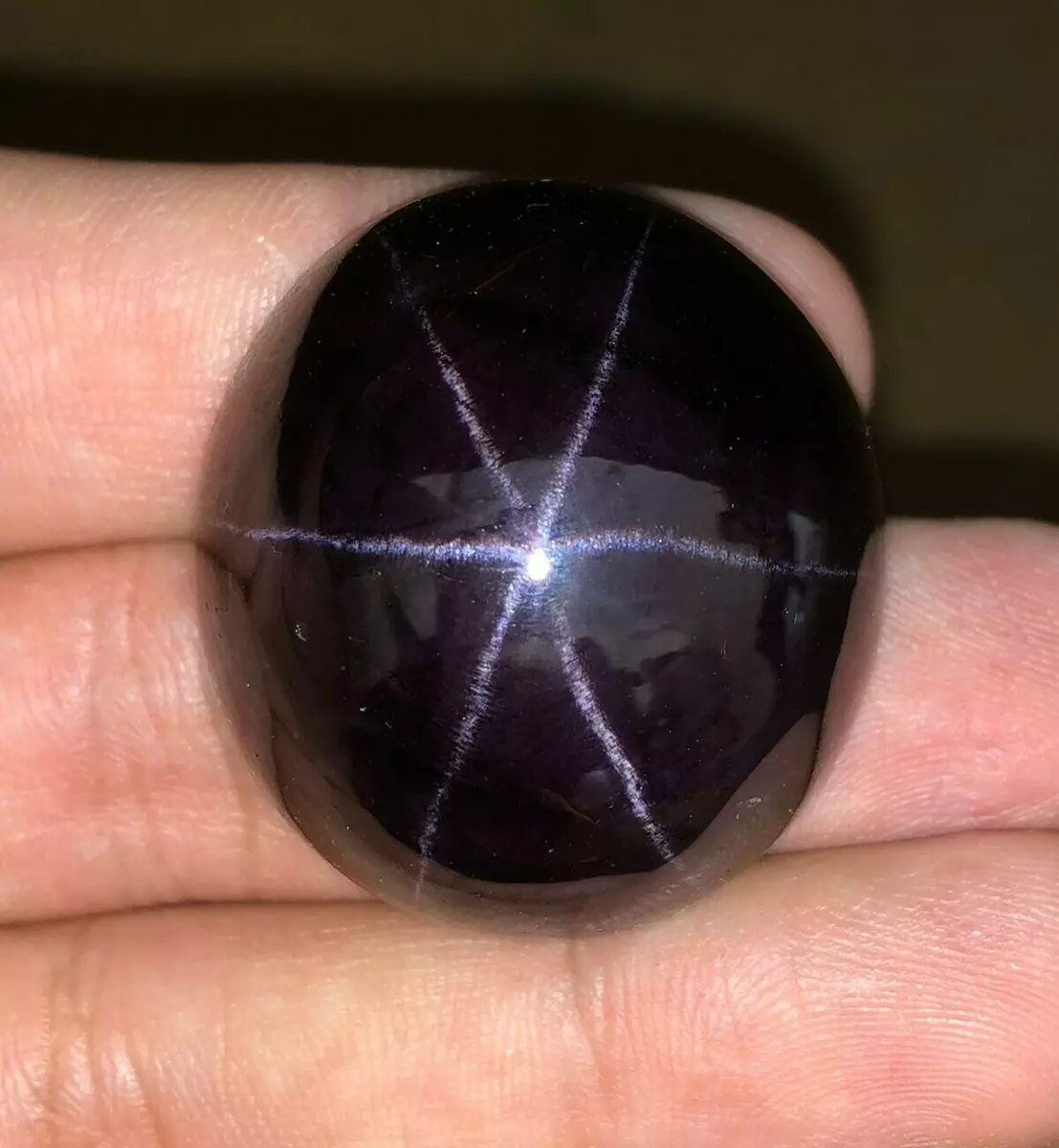 215 Ctw Natural Star Garnet Cabochon 34x30x17 MM 6 Ray star Red Garnet Gemstone