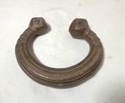 rare 1800's Antique African Niger Baoulé Dogon Bronze Manilla Currency Bracelet#