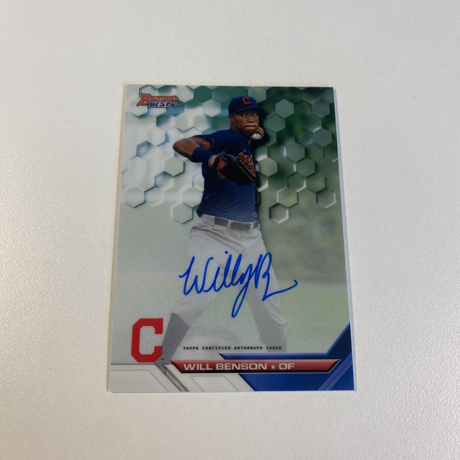 2016 Topps Bowmans Best Will Benson Auto Cleveland Indians #B16-WB
