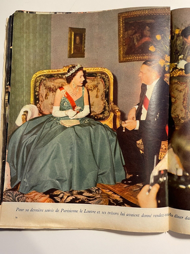 PARIS MATCH MAGAZINE - No 420 FRANCOISE SAGAN 27th April 1957 Queen Elizabeth II - Picture 8 of 12