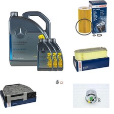 BOSCH Inspektionpaket 8 L Mercedes Öl 5W-40 229.5 für C-Klasse T-Model C 220 CDI