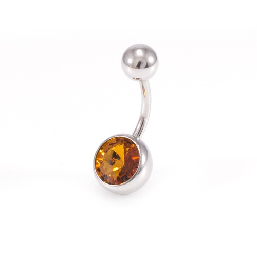 Belly Button Rings Package of 4 Navel Piercing with Jewels 14g - Picture 9 of 12
