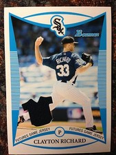 Clayton Richard RC RELIC PATCH 2008 Bowman Draft Prospects Jersey 