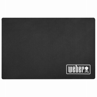 Weber Bodenschutzmatte Für Grill – Hitzebeständig, Witterungsbeständig, Schwarz, Für Grillgrößen Bis 4-Brenner