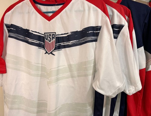 Camiseta deportiva USMNT USWNT Icon Sports de la Federación de Fútbol de EE. UU. día de juego para adultos - Imagen 6 de 10