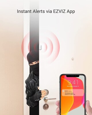Sensore Wireless Per Porte E Finestre EZVIZ T2C – Compatibile Con Sistemi Allarme A3 – 304800267 - Foto 4