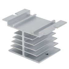 2PCS Aluminum Heat Sink for Solid State Relay SSR Small Type Heat 10A-40A