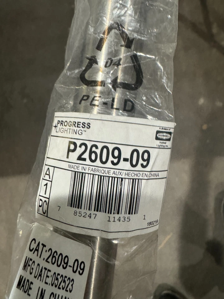 Progress Lighting P2609 Nickel 72" Ceiling Fan Downrod - Image 3 of 3