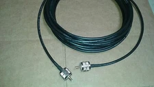 US MADE   RG-58/U   PL259  UHF to PL259  HAM CB VHF  RF Antenna cable    35 FT