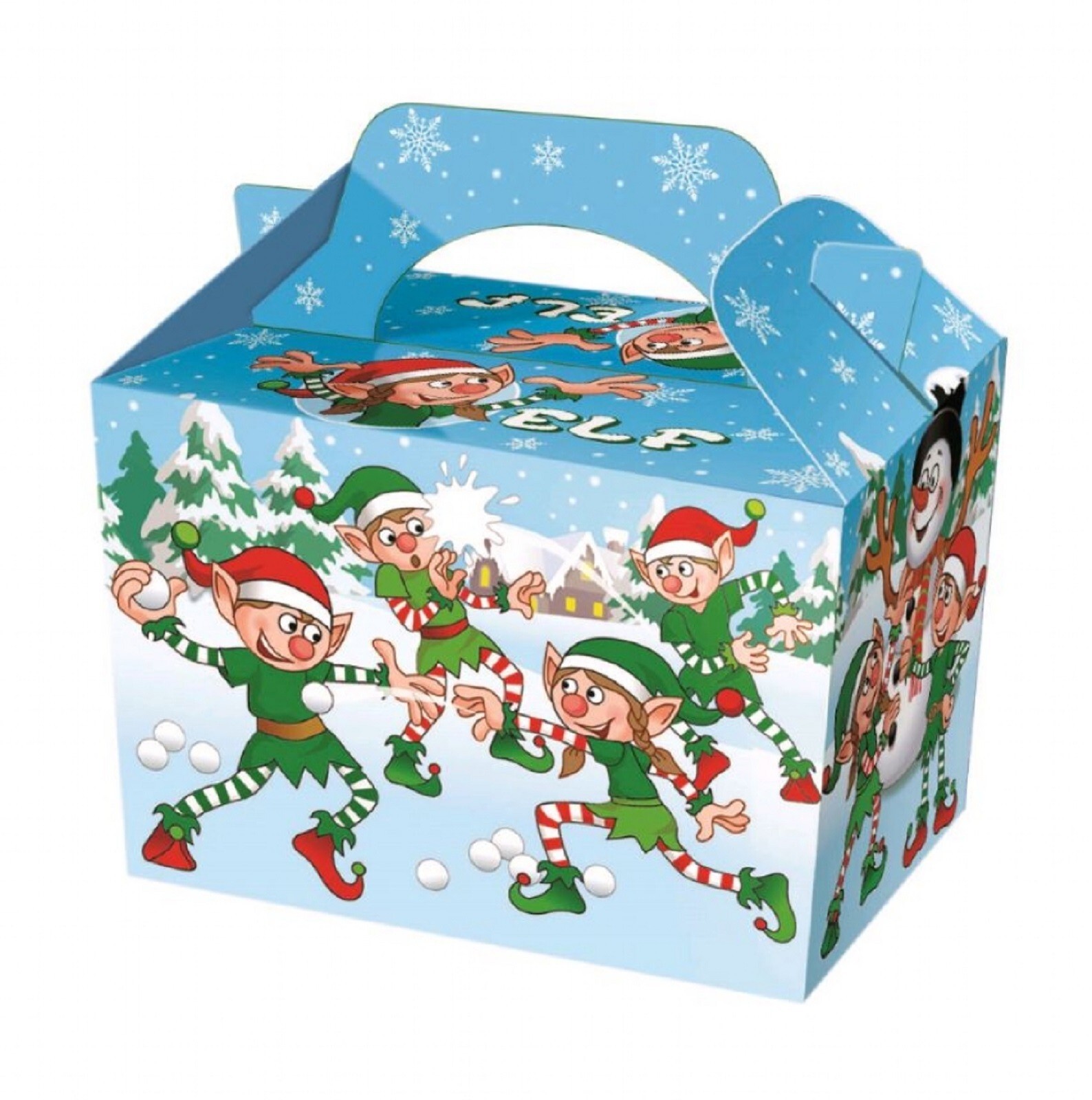 25 Christmas Elves Xmas Gift Elf Cardboard Food Box Party Snack Treats Sweets