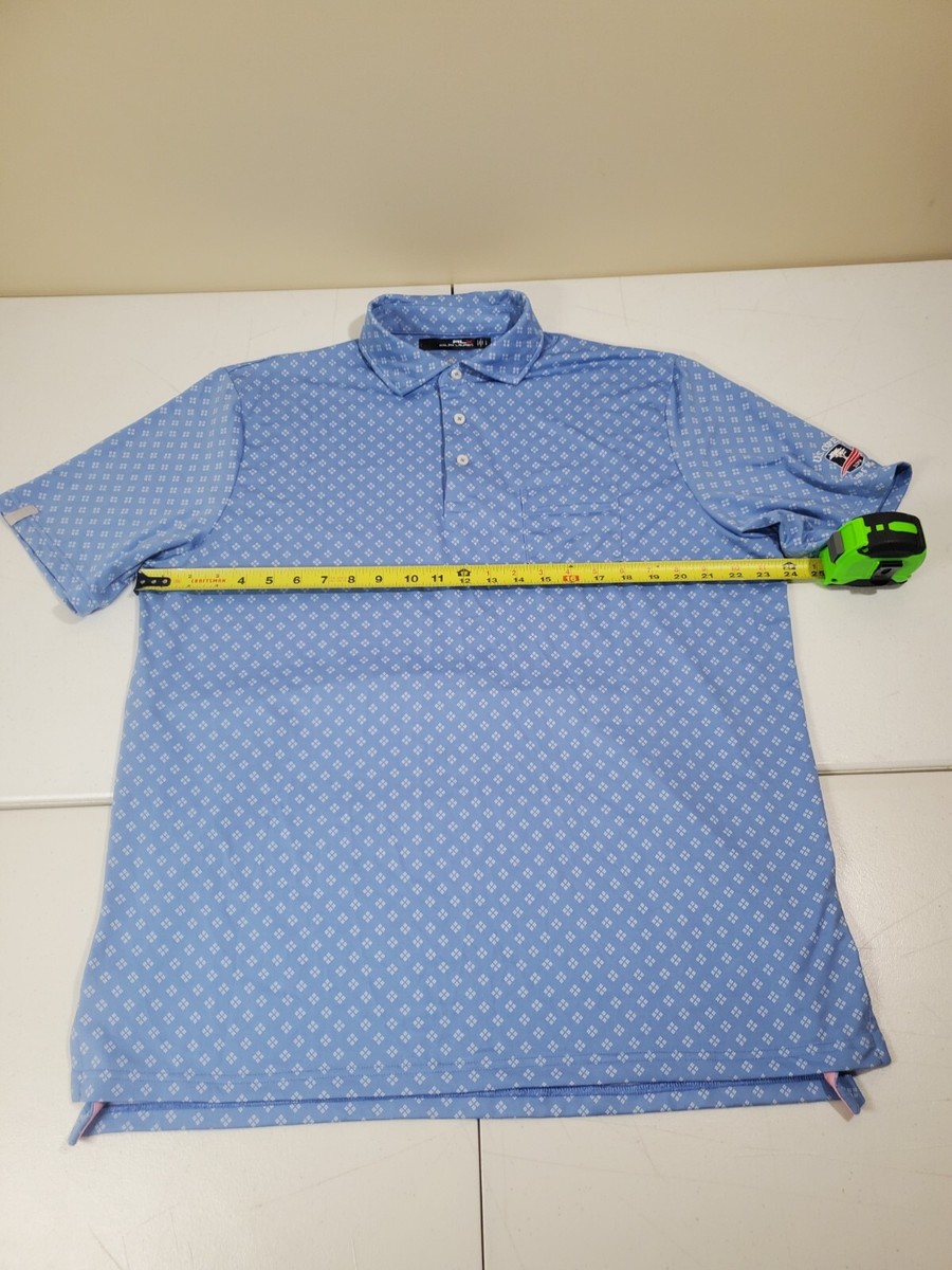 US Open Golf RLX Ralph Lauren Polo Shirt Mens Size Large Blue 2019
