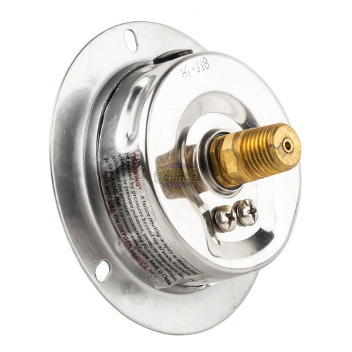 2.5" Liquid Filled Pressure Gauge 0-500 PSI 1/4" NPT CBM Panel Flush Mount - Picture 4 of 6