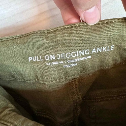 Chico's grüne knöchellange Jegging zum Überziehen Größe 4R - Bild 7 von 10