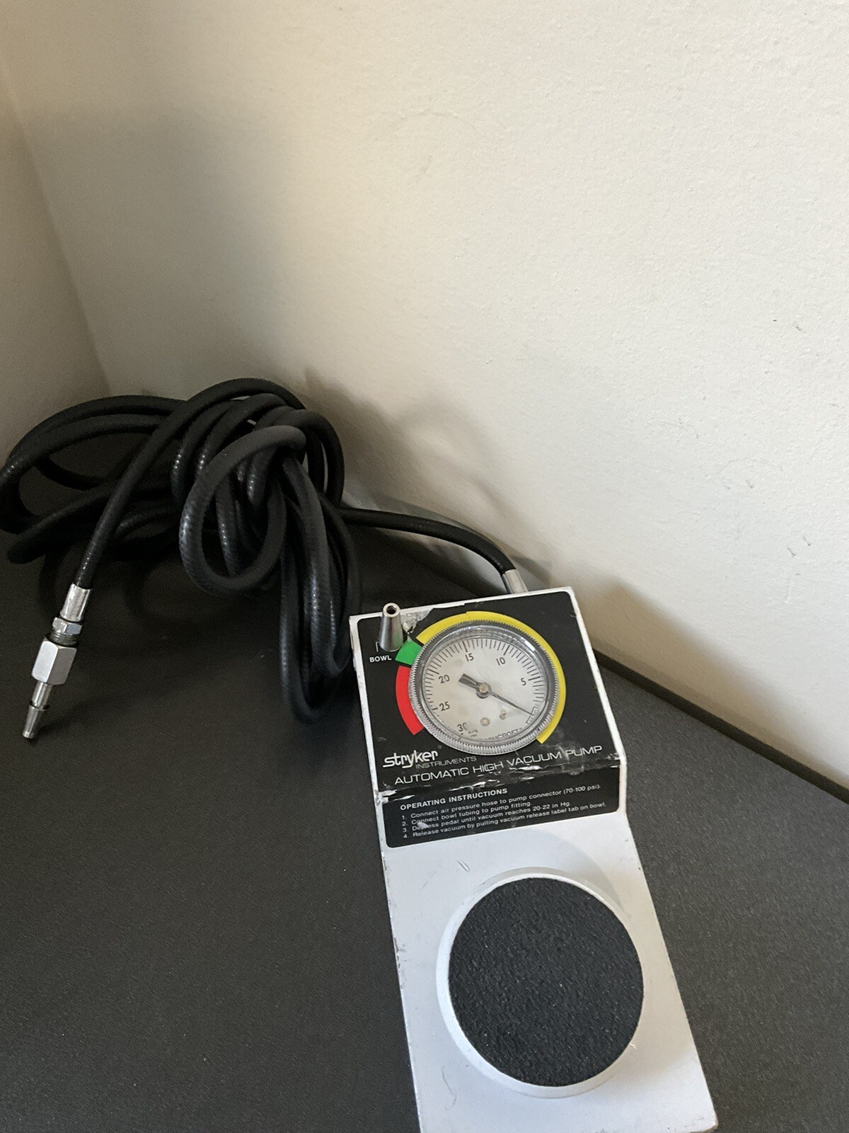 Stryker 206500 Automatic High Vacuum Pump. eBay