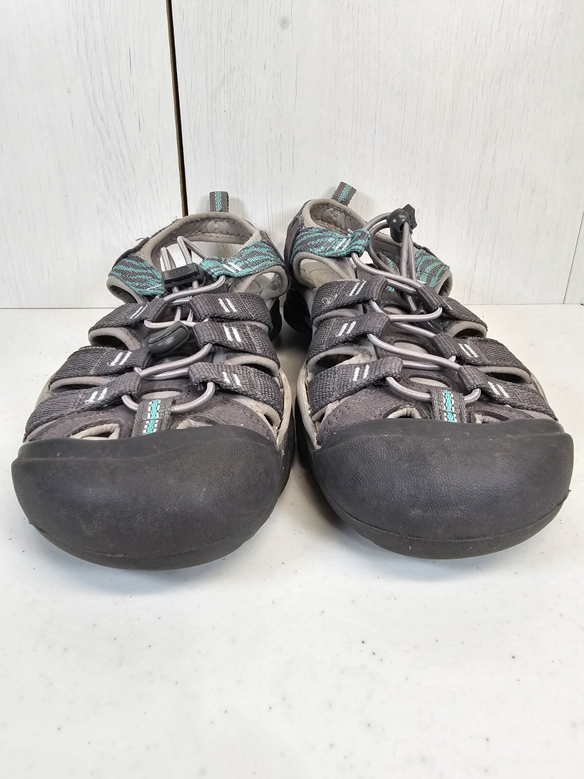 Scarpe sandali impermeabili Keen Newport Hydro grigio blu donna taglia EU 38 5 US 8