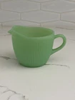 Vintage Anchor Hocking Fire King Jadeite Jane Ray Ribbed Creamer Pitcher