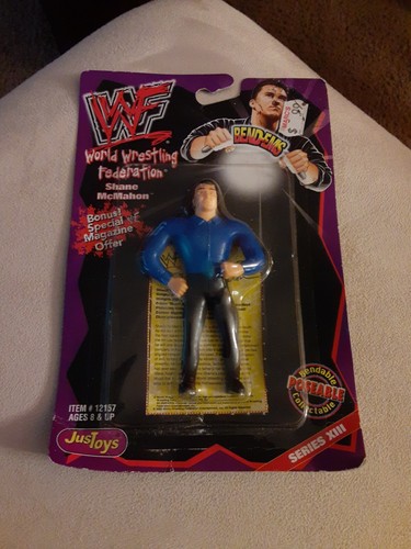 NEW WWF JUST TOYS BEND-EMS SHANE MCMAHON  - NEW - ...