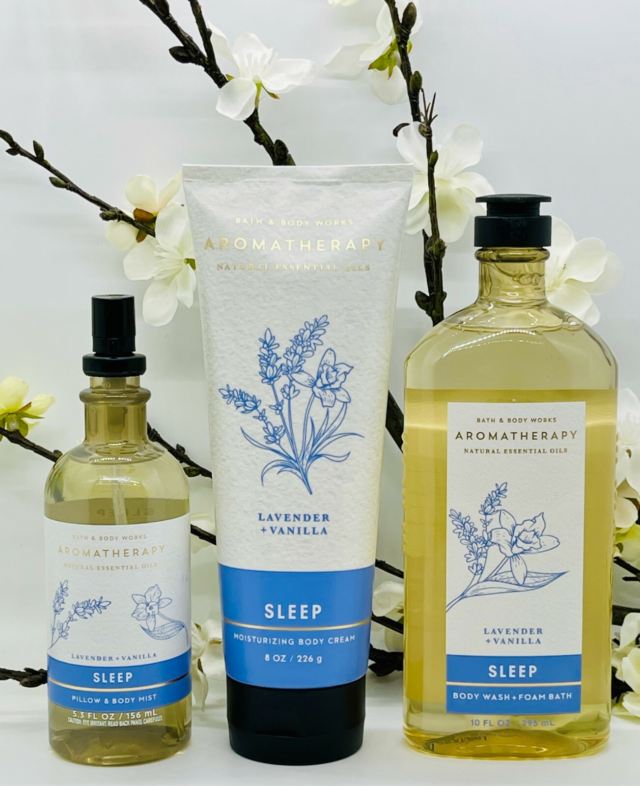 Bath and Body Works Aromatherapy Sleep Lavender-Vanilla 3-Pi