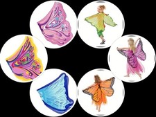 MIA AND ME - SCHMETTERLING - FLÜGEL - KOSTÜM - FASCHING - PARTY - 120 x 70 CM