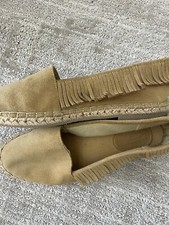 Scotch Soda Womens Maison Scotch Fringe Espadrille Shoes Sz 6 Moccasins EU Sz 37