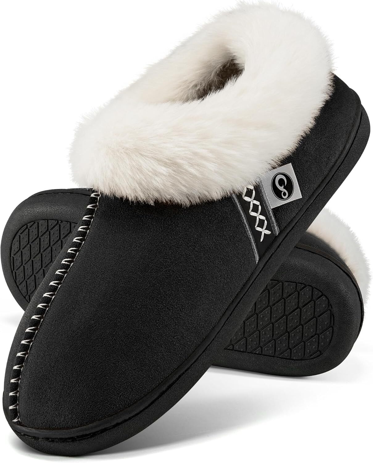 Ablanczoom Slippers for Women House Shoes: Comfy Memory Foam Slippers with Fuzzy-image