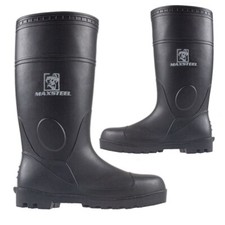 MENS WATERPROOF SAFETY WELLINGTONS STEEL TOE CAP WORK MUCKER BOOTS SHOES WELLIES