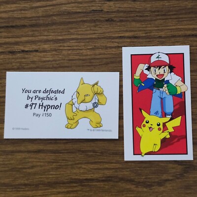 Psychics 97 Hypno Trainer Ash Monopoly Pokemon Replacement Card | eBay