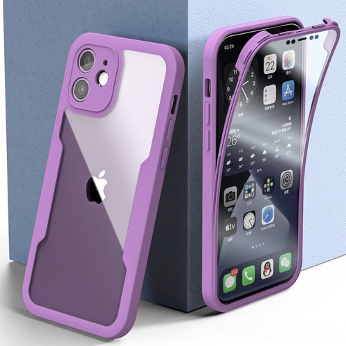 Handyhülle für iPhone 16 17 Pro Max 15 14 13 12 Full Cover 360 Grad Schutz Case - Bild 17 von 19