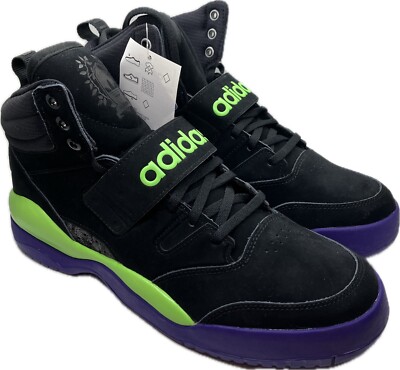 Size 11 - adidas Hackmore Black Purple Green