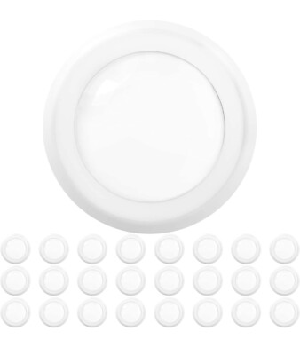 Sunco Lighting 24 Pack 5 Inch / 6 Inch Flush Mount Disk LED Downlight 15W=100...