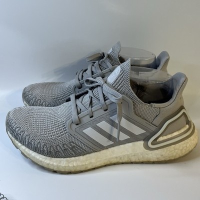 Adidas Ultraboost 20 Grey Running Shoes Knit Sneakers FX8282 Women s Size 7
