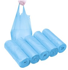 4 GALLON Bathroom Trash Bags, 5 1 Count Pack of 100 , blue 100Counts