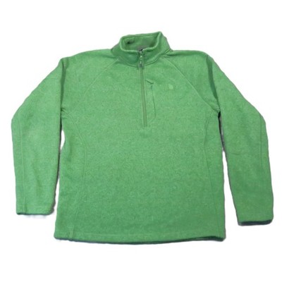 The North Face Gordon Lyons Fleece Jacket Mens M Bright Green 1/4 Zip Gorpcore