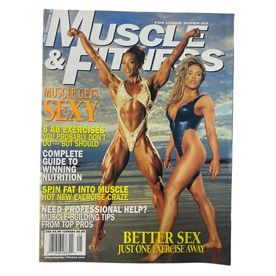 #ad Muscle amp; Fitness Magazine May 1997 Lenda Murray Monica Brant No Label VG $19.95