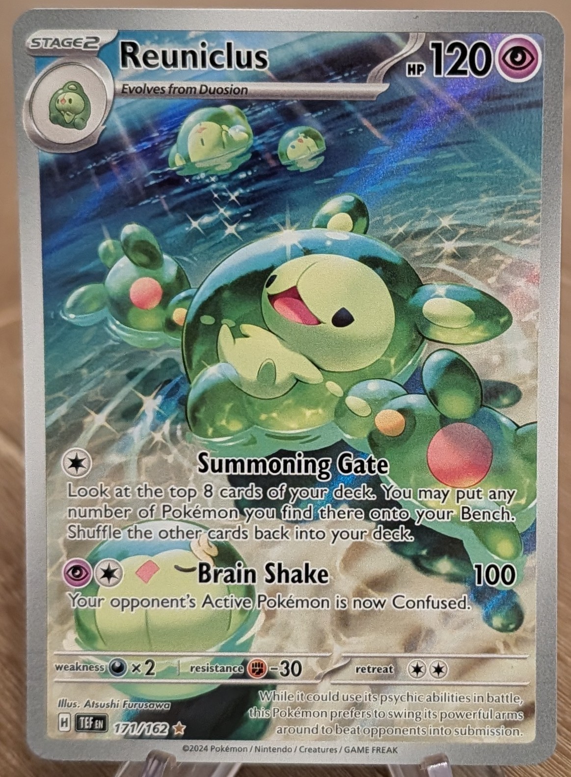 Reuniclus 120HP 171/162 Holo Illustration Rare Temporal Forces Pokemon