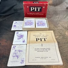 Vintage Pit Card Game Parker Brothers With Bull Bear Edition