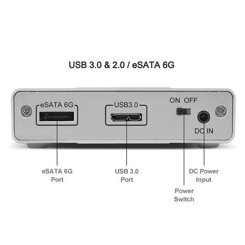Disco rigido OWC 1 TB Mercury Elite Pro Mini USB 3.0 eSata Ext - solo unità - Foto 2 di 3
