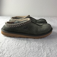UGG Tasman Slippers Sherpa Clog Green Womens 7 Play Condition flaw
