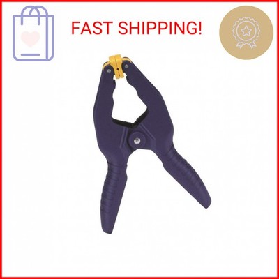 IRWIN Tools QUICK-GRIP Resin Spring Clamp, 2-inch (58200), Blue