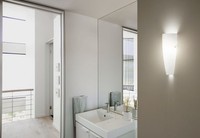 Wandleuchte Wohnzimmer Weiß Glas Metall H:36 Cm E27 Blendarm Wandlampe Flur